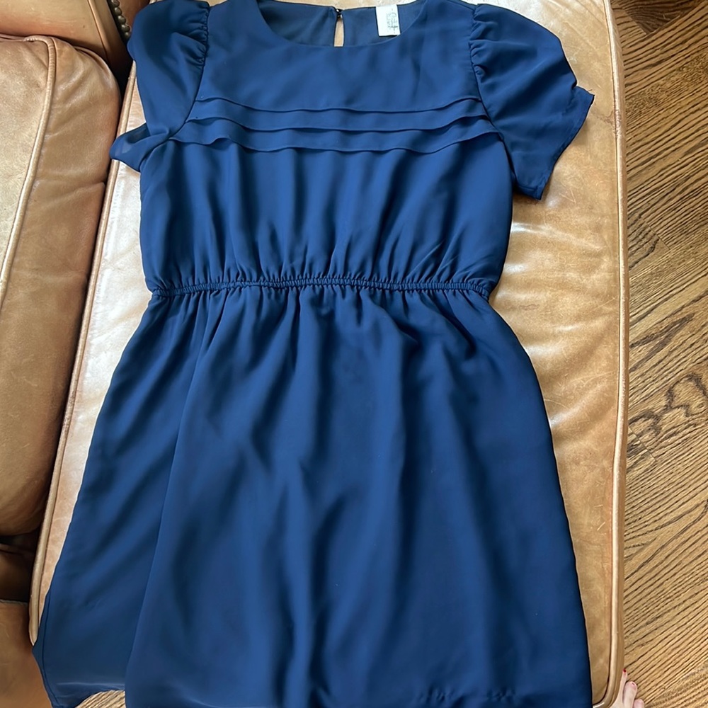 Navy Babydoll Dress